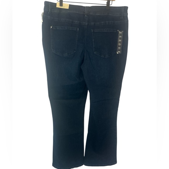 Maurices Everflex Slim Bootcut Jeans Dark Wash Size 20W Short NWT - Picture 2 of 7